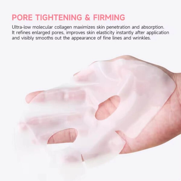 Private Label Real Deep Bio-Collagen Facial Mask Bio Collagen Face Sheet Masks Hydration Korean Skincare Skin Care Products OEM - 图片 5