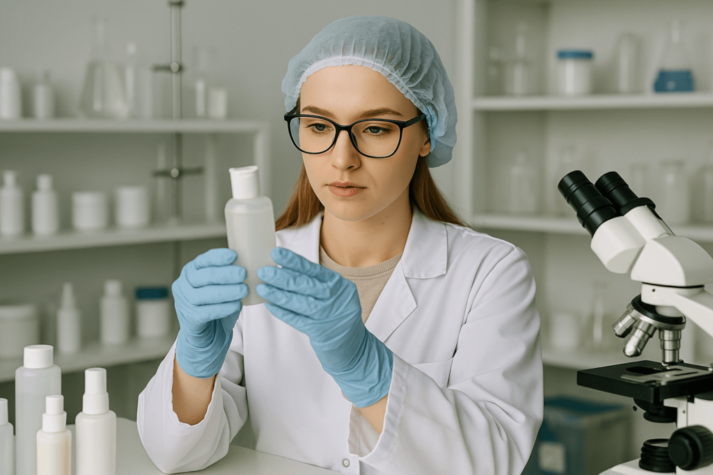 Laboratory testing for skincare product quality assurance