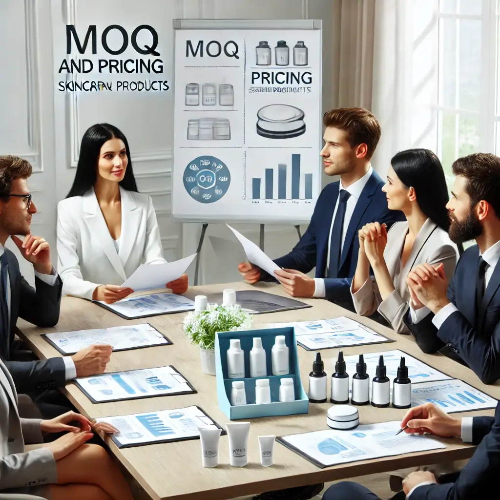A close-up of a negotiation meeting discussing MOQ, production lead time, and pricing strategies.