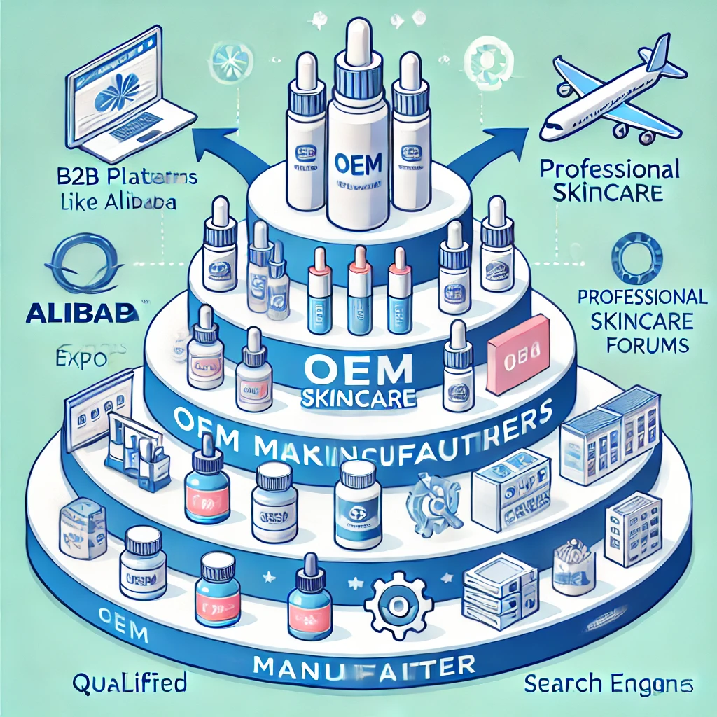A businessperson checking off key criteria on a list for selecting a reliable skincare OEM manufacturer.