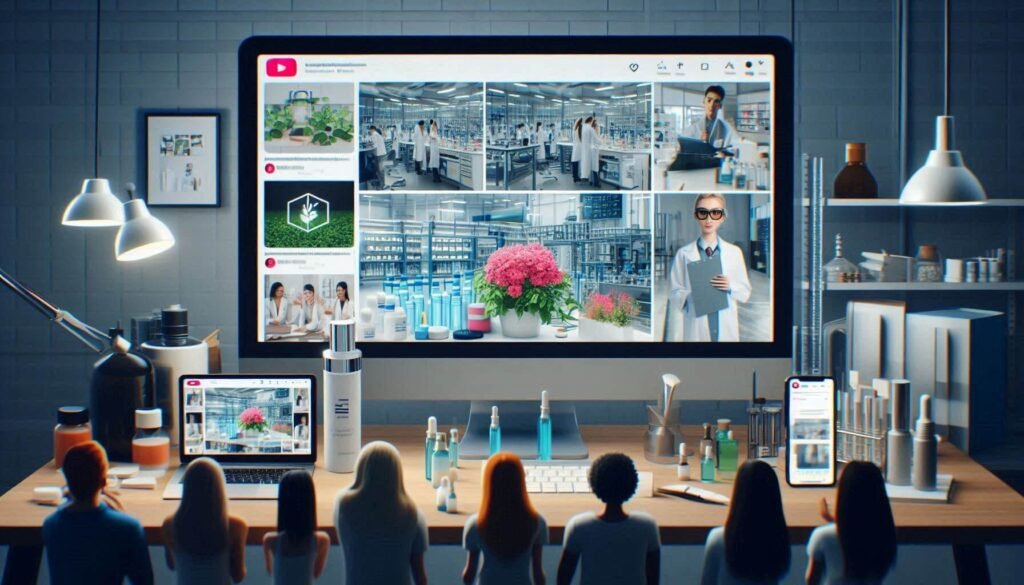 Showing how Generation Z consumers interact with skincare brands on social media, highlighting the importance of brands building trust and transparency on social media.