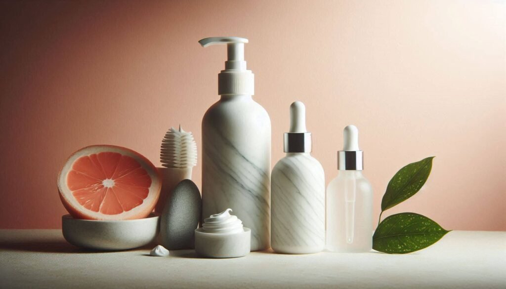 Minimalist skincare product with only a few gentle ingredients, ideal for sensitive skin.